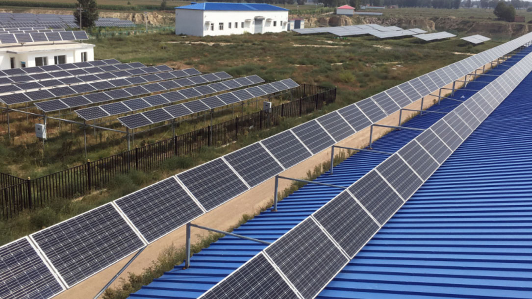 An Animal Farm Covered With Silicon Solar Panels Is Seen In Hohhot
