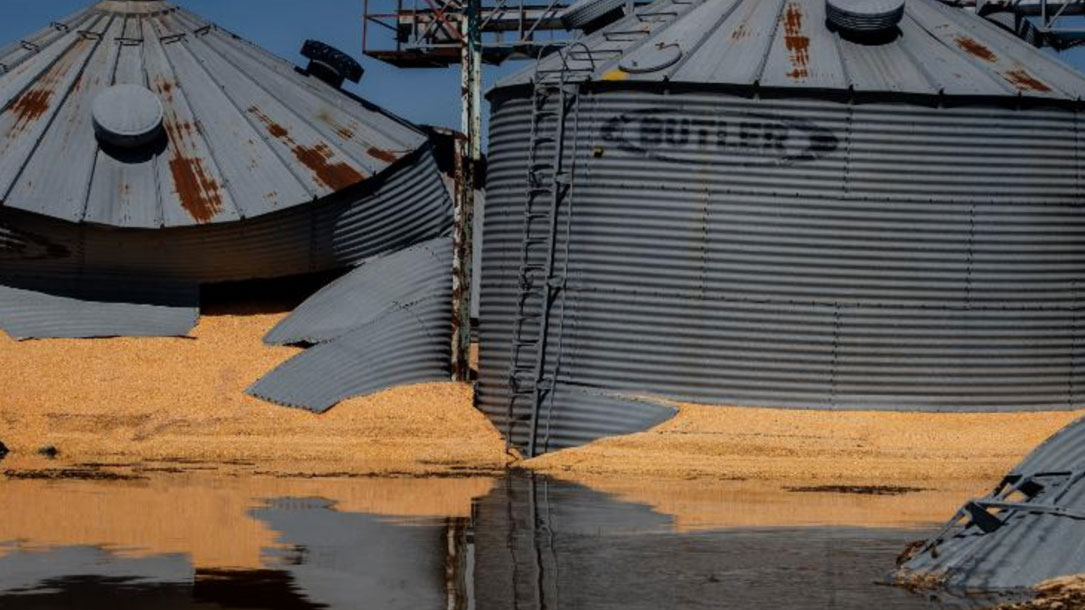 Silos In Midwest Flooding