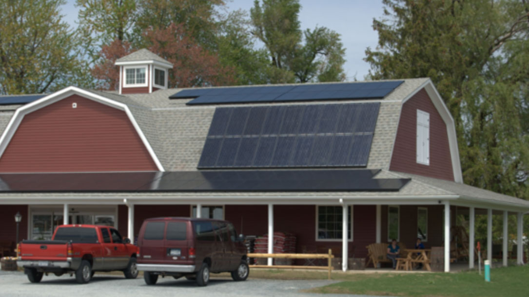 Barn With Solar Panels