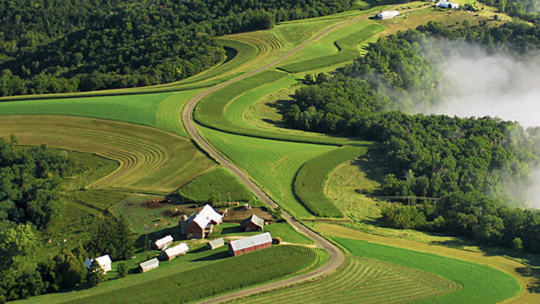 Farm And Clouds