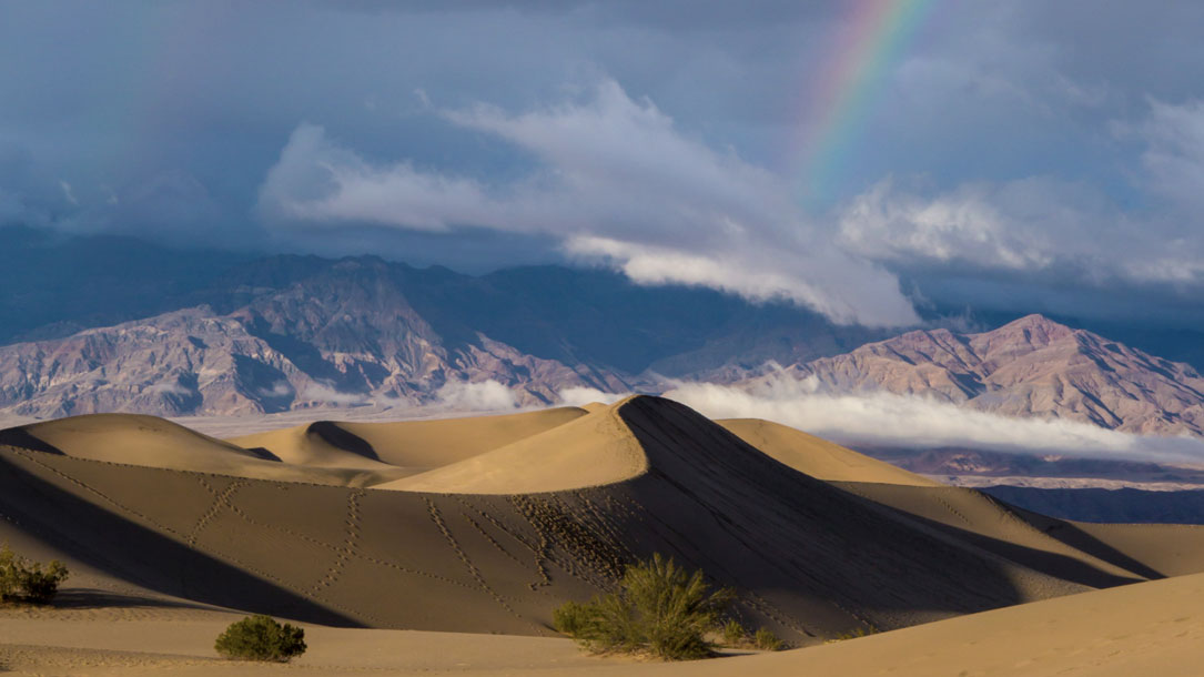 Rainbow Over The Dunes