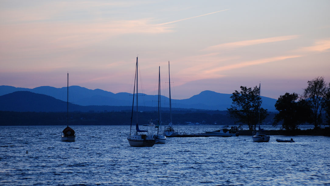 Shore Scene At Dusk