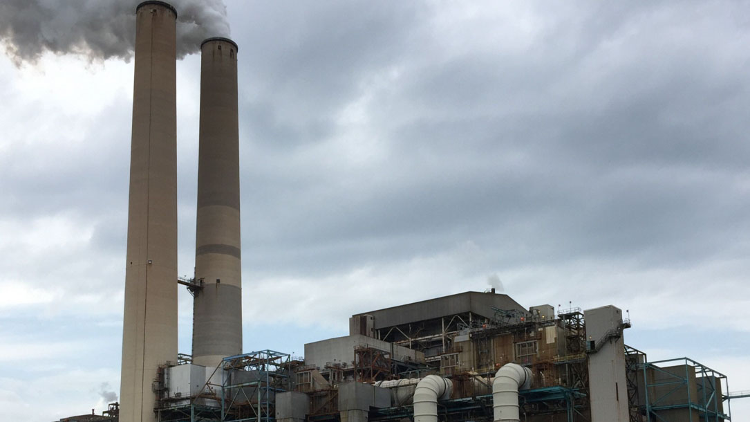 Smoke Stacks On A Cloudy Day