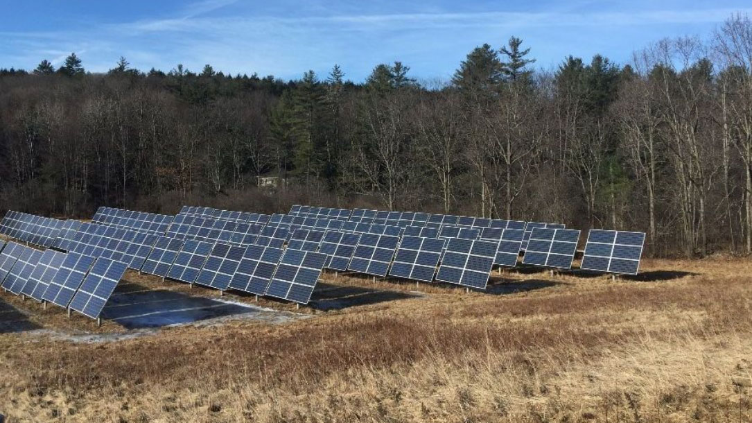 Solar Panels In Field